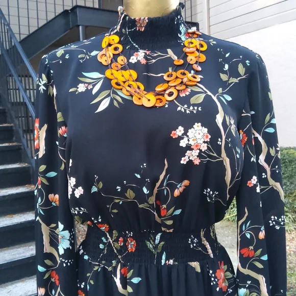 Nanette Lepore floral print dress SIZE 4 - Picture 6 of 6